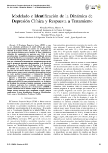Din&aacute;mica de la Depresi&oacute;n Cl&iacute;nica: Modelado e Identificaci&oacute;n