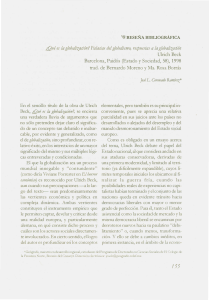 Reseña: ¿Qué es la globalización? Ulrich Beck