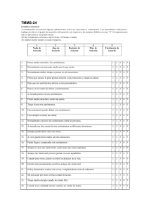 Cuestionario TMMS-24: Inteligencia Emocional
