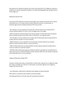 Métodos HTTP, Códigos de Estado, URL, URI, HTTPS