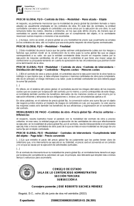 Sentencia Contrato Precio Global Fijo: An&aacute;lisis y Riesgos