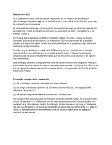Resolución SLD en Lógica: Solución de Problemas en Prolog