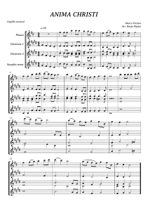 Anima Christi: Partytura na Flet, Klarnet, Saksofon