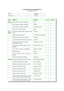 Lista de verificación del desarrollo infantil temprano (0-4 años)