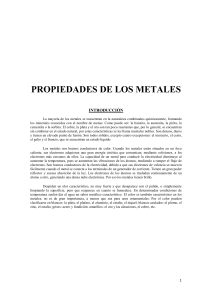 Propiedades de los Metales: Guía de Estudio