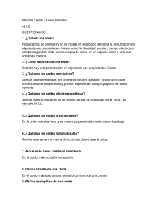 Cuestionario de Física: Ondas, Óptica y Materia