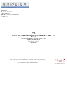 Biodiversidad: Inferencia con Shannon y Riqueza