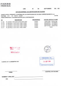 CERTIFICADO TRADISA