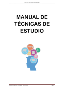 Manual de T&eacute;cnicas de Estudio: Mejora tu Rendimiento Acad&eacute;mico