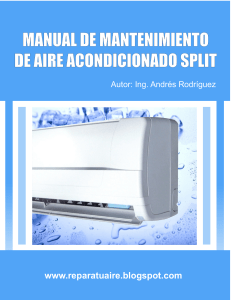 Manual de Mantenimiento Aire Acondicionado Split