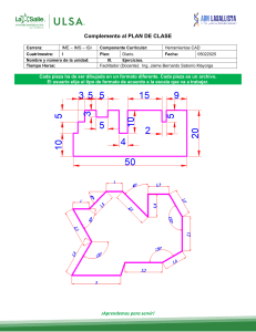 Plan de Clase CAD: Ejercicios de Dibujo Técnico