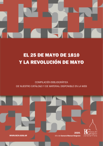 Revolución de Mayo: Compilación Bibliográfica BCN