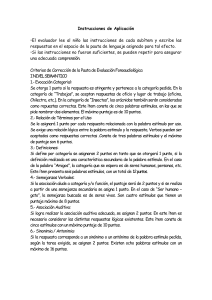 Evaluación Fonoaudiológica: Criterios de Corrección