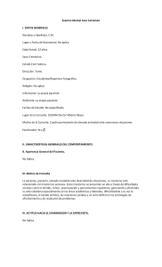 Examen Mental Caso: Ansiedad Social y Generalizada