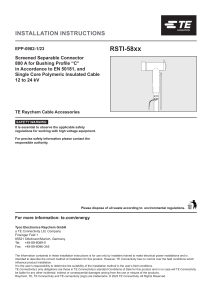 RSTI-58XX Connector Installation Guide