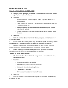 Talleres de Estimulaci&oacute;n Sensorial para Adultos Mayores