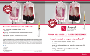 Floseal: Matriz Hemost&aacute;tica - Reducci&oacute;n de Transfusiones