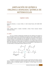 Azoles: Reactividad y Síntesis en Química de Heterociclos