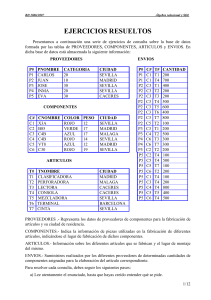 Ejercicios Resueltos: &Aacute;lgebra Relacional y SQL