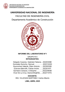 Informe de Laboratorio de Agregados de Concreto