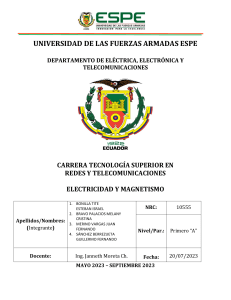 Informe de Laboratorio: Circuitos en Serie y Ley de Ohm