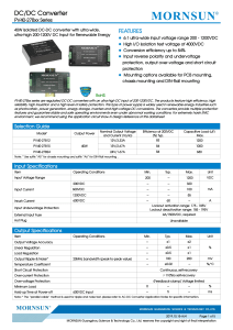 PV40-27Bxx DC-DC Converter Datasheet: 200-1200V Input