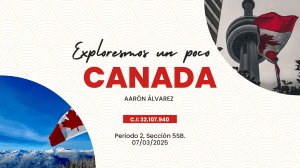 Canadá: Diversidad Cultural y Tradiciones - Presentación