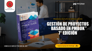 Gesti&oacute;n de Proyectos PMBOK 7&ordf; Edici&oacute;n - Programa Gratuito