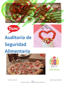Informe de Auditor&iacute;a de Seguridad Alimentaria de Yum! Brands
