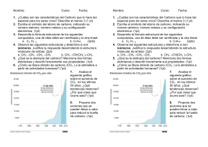 Química del Carbono: Ejercicios y Conceptos Clave