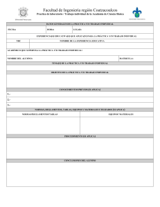 Formulario Práctica Laboratorio Ingeniería Coatzacoalcos
