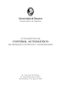 Control Autom&aacute;tico: Sistemas Continuos y Muestreados