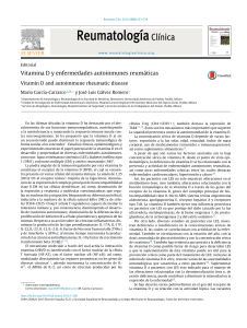 Vitamina D y Enfermedades Autoinmunes Reumáticas