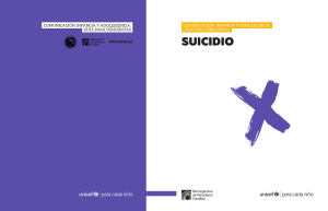 Suicidio: Gu&iacute;a para Periodistas sobre Infancia y Adolescencia