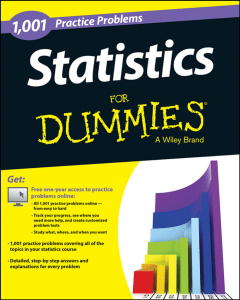Statistics Practice Problems: 1,001 Problems for Dummies