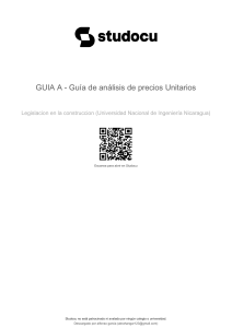 Gu&iacute;a de An&aacute;lisis de Precios Unitarios en Construcci&oacute;n