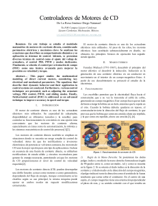 Control de Motores de CD: Modelado y Técnicas de Control