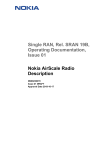 Nokia AirScale Radio Description - Operating Documentation