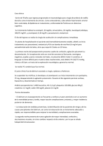 Caso Cl&iacute;nico: Delirium Postoperatorio en Paciente Geri&aacute;trico