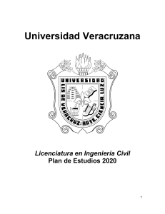 Plan de Estudios Ingeniería Civil UV 2020