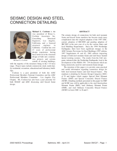 Seismic Steel Connection Design: Moment & Braced Frames