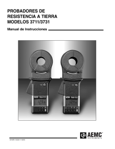 Manual de Instrucciones Probadores Resistencia Tierra 3711/3731