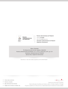 Enfoque del Curso de Vida: Or&iacute;genes y Desarrollo