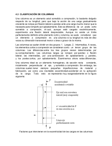 Clasificación de Columnas: Tipos, Pandeo y Fórmula de Euler