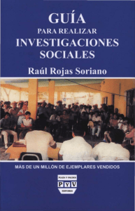 Gu&iacute;a para Realizar Investigaciones Sociales