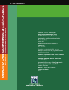 Revista de Estad&iacute;stica y Geograf&iacute;a: Evaluaci&oacute;n y Ciclos Econ&oacute;micos
