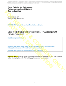 API Standard 537: Flare Details for Oil & Gas Industries
