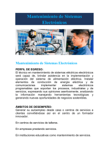 Mantenimiento de Sistemas Electrónicos: Programa del Curso
