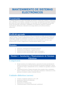 Mantenimiento de Sistemas Electr&oacute;nicos: Programa de Estudios