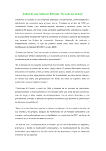 Estudio de Caso Colchones El Dorado: Negocios y Emprendimiento